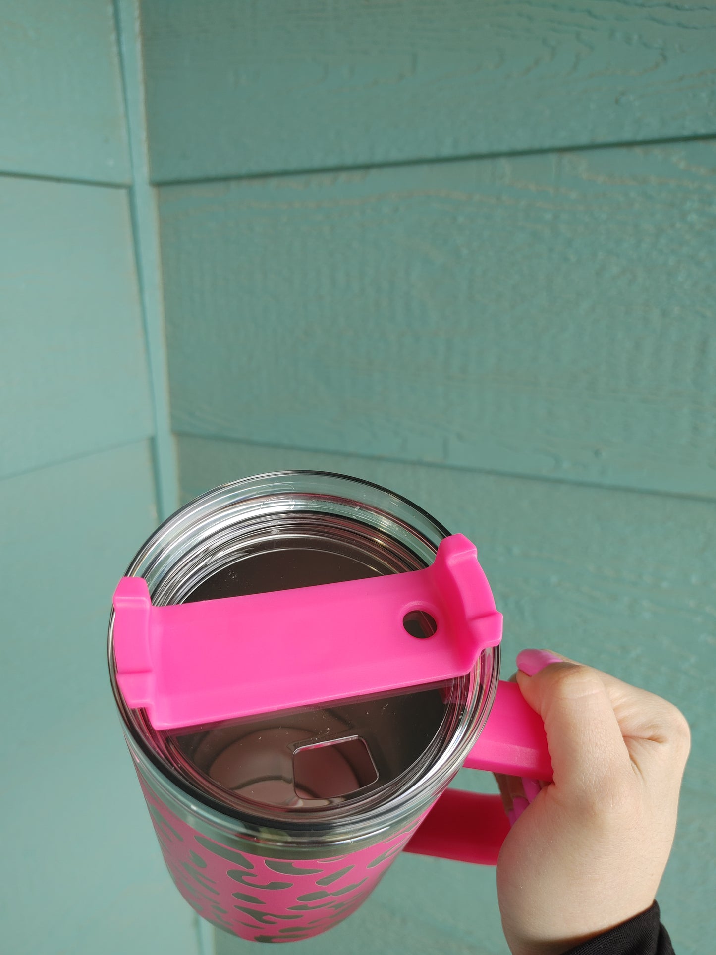 Hot Pink Leopard Stanley Dupe