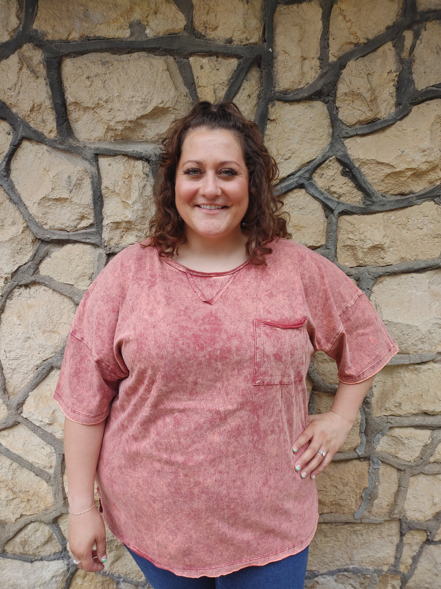 Vineyard Days Burgundy Oversized T-Shirt