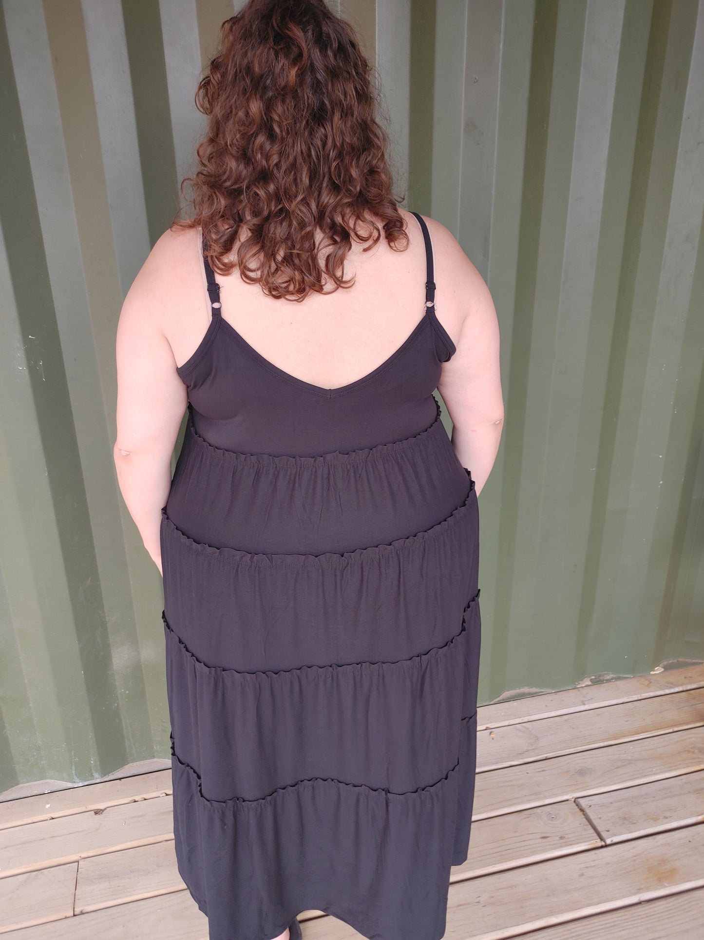 Late Fall Nights Tiered Maxi Dress