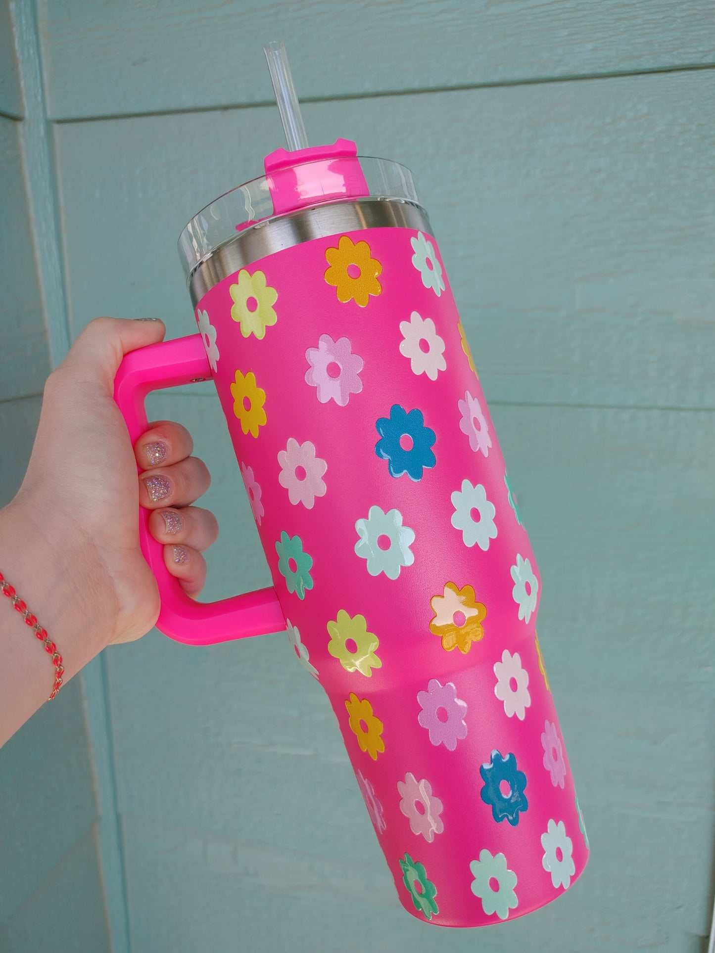 Hot Pink Multicolor Daisy Stanley Dupe