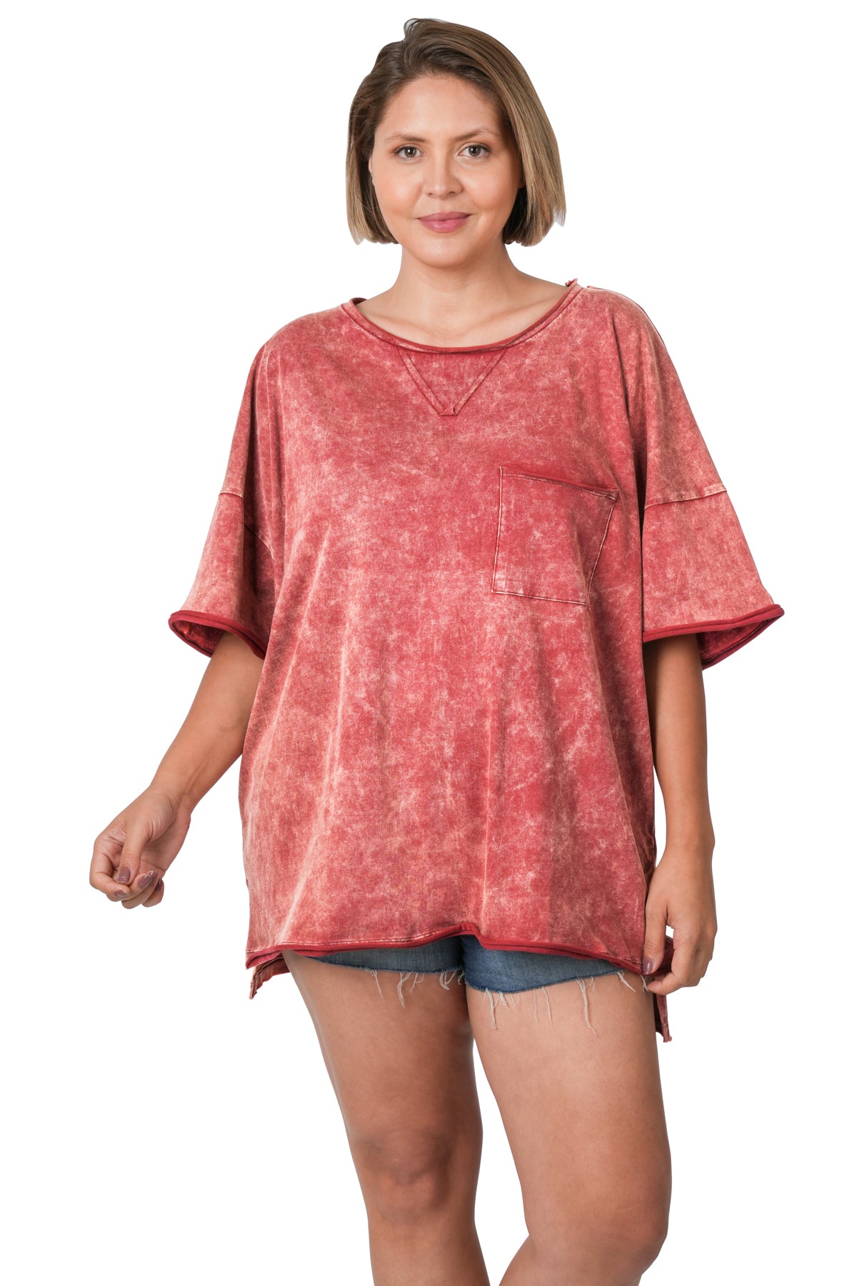 Vineyard Days Burgundy Oversized T-Shirt