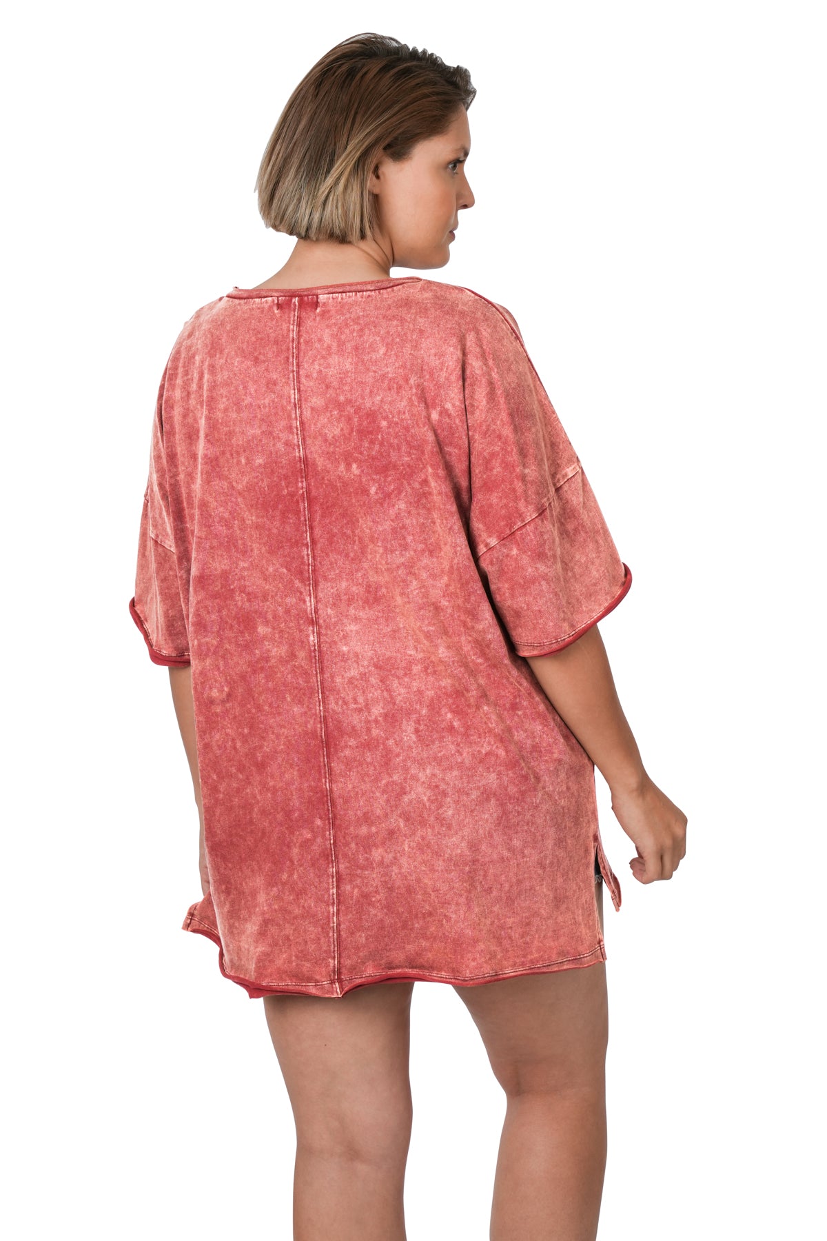 Vineyard Days Burgundy Oversized T-Shirt