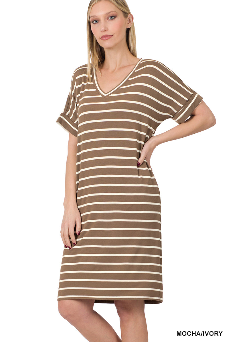 Iced Coffee Midi T-Shirt Dress