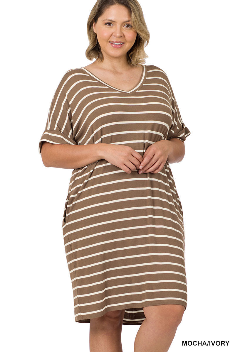 Iced Coffee Midi T-Shirt Dress
