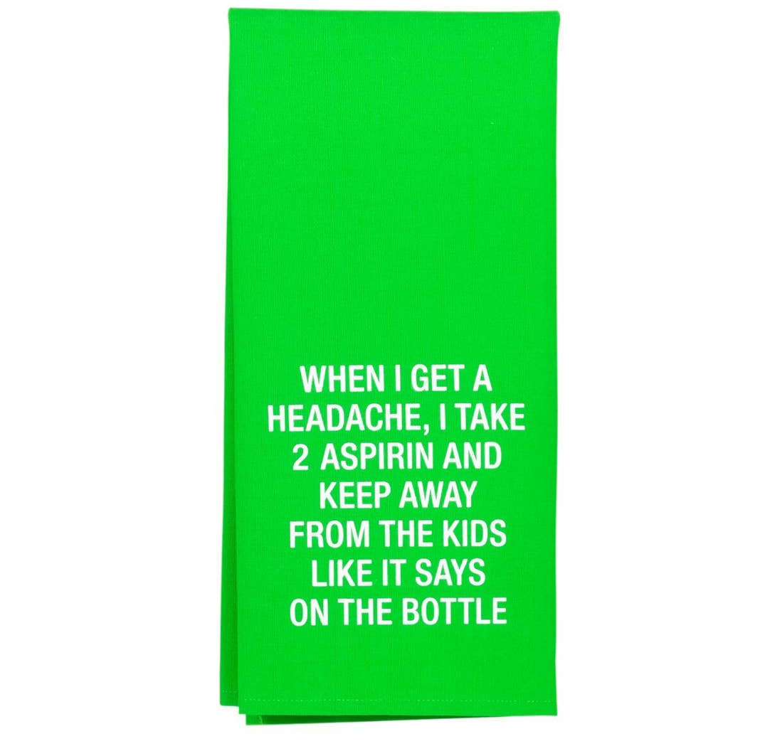 Headache Tea Towel