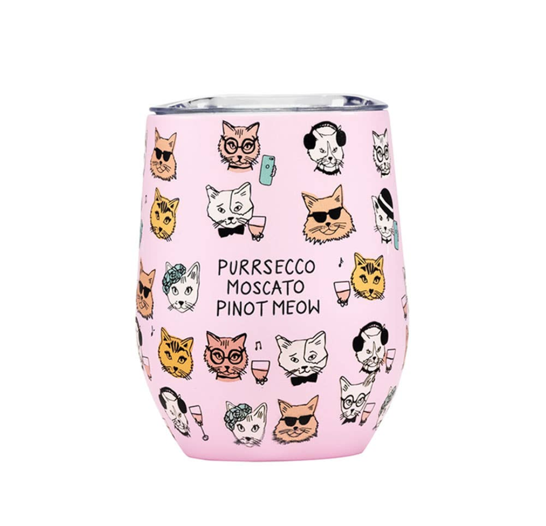 Purrsecco Chill Wine Tumbler