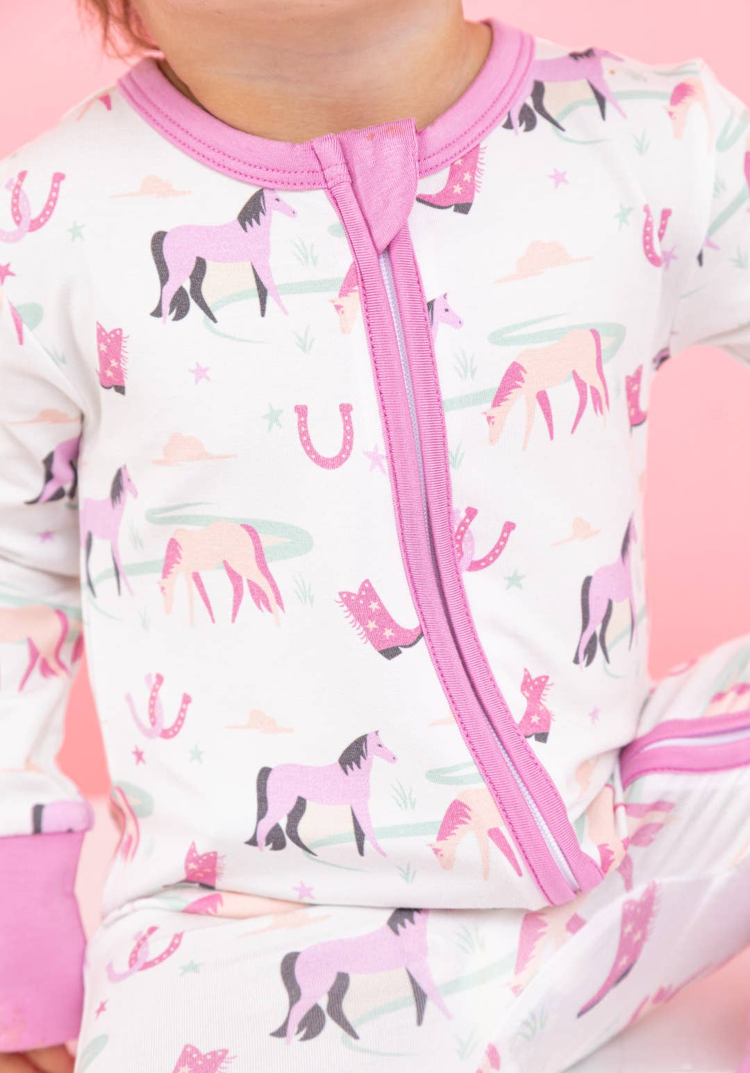 Pink Pony Western Bamboo Baby & Toddler Pajamas