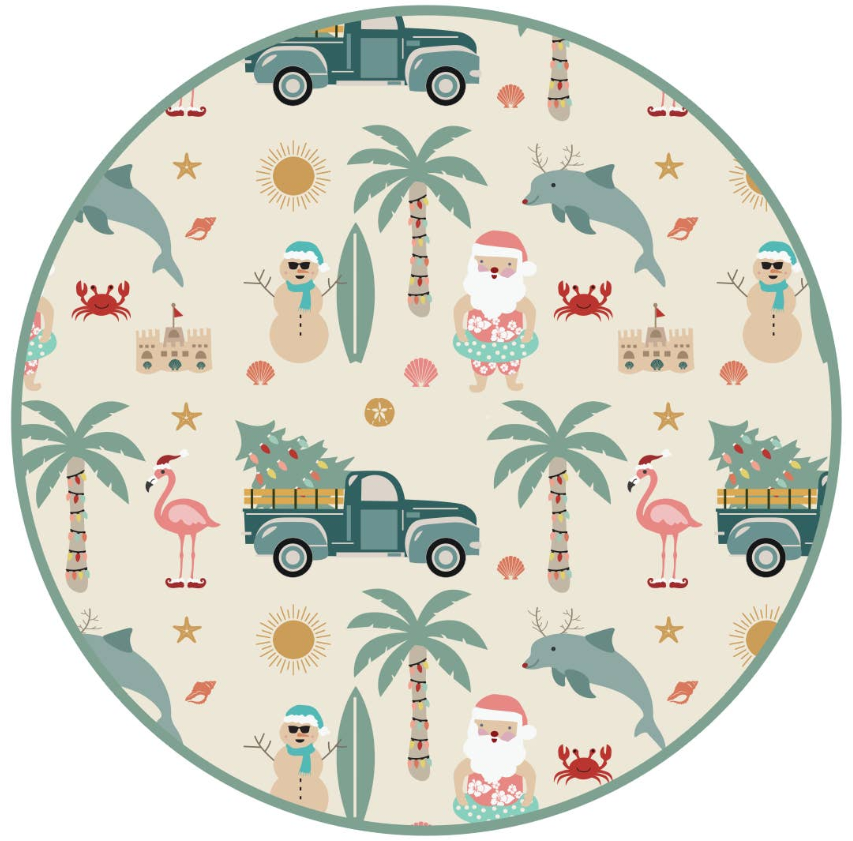 Coastal Christmas Bamboo Baby & Toddler Pajamas