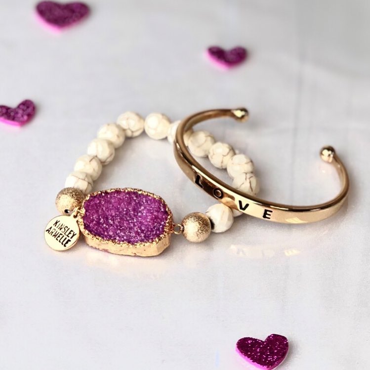 Kinsley Armelle Love Collection- Gold Bracelet
