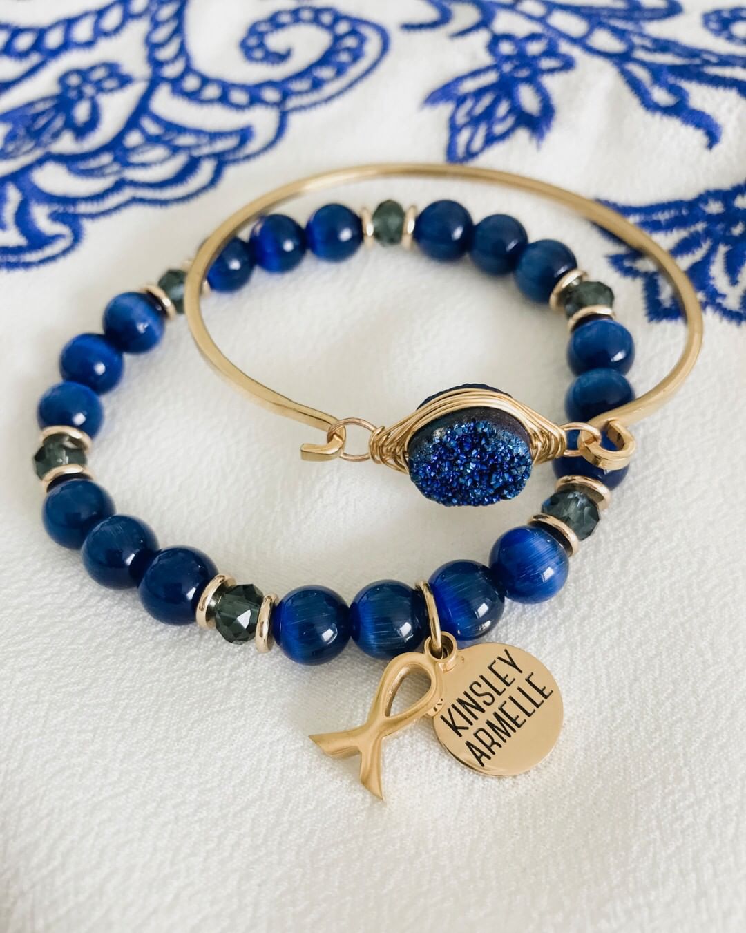 Kinsley Armelle Stone Collection- Ondine Blue Bracelet