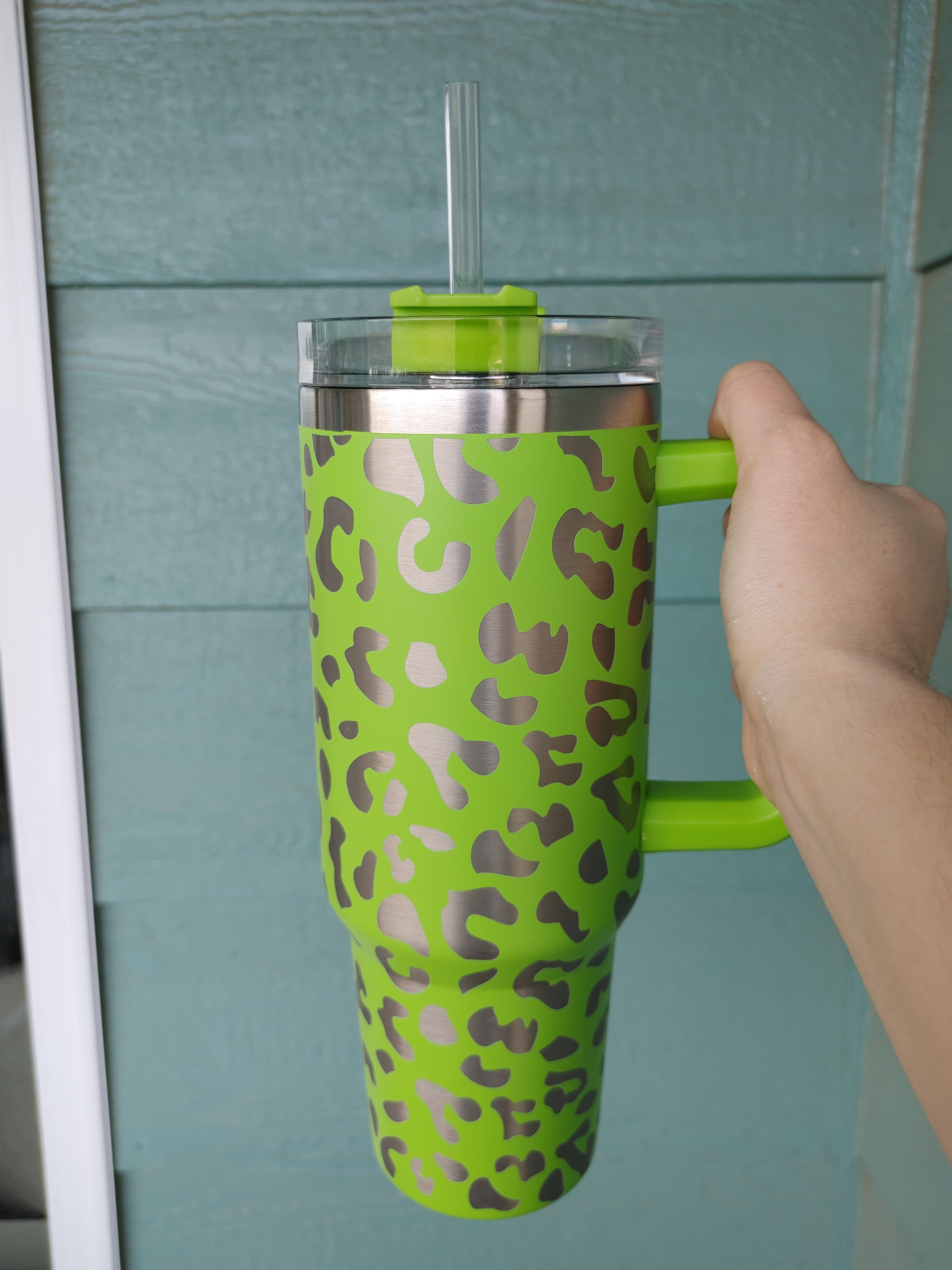 Stanley Tumbler 4O Oz Leopard Stanley Dupe On Sale - Stylish