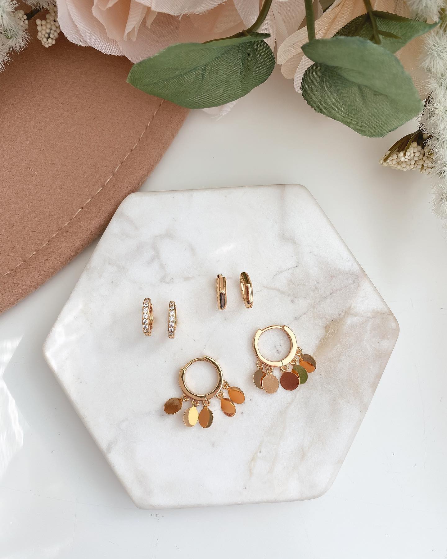 Kinsley Armelle- Goddess Collection- Rose Gold Andy Earring