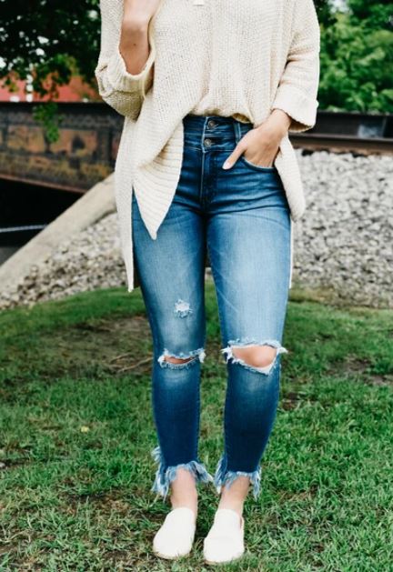 Kancan Gemma High Rise Ankle Skinny