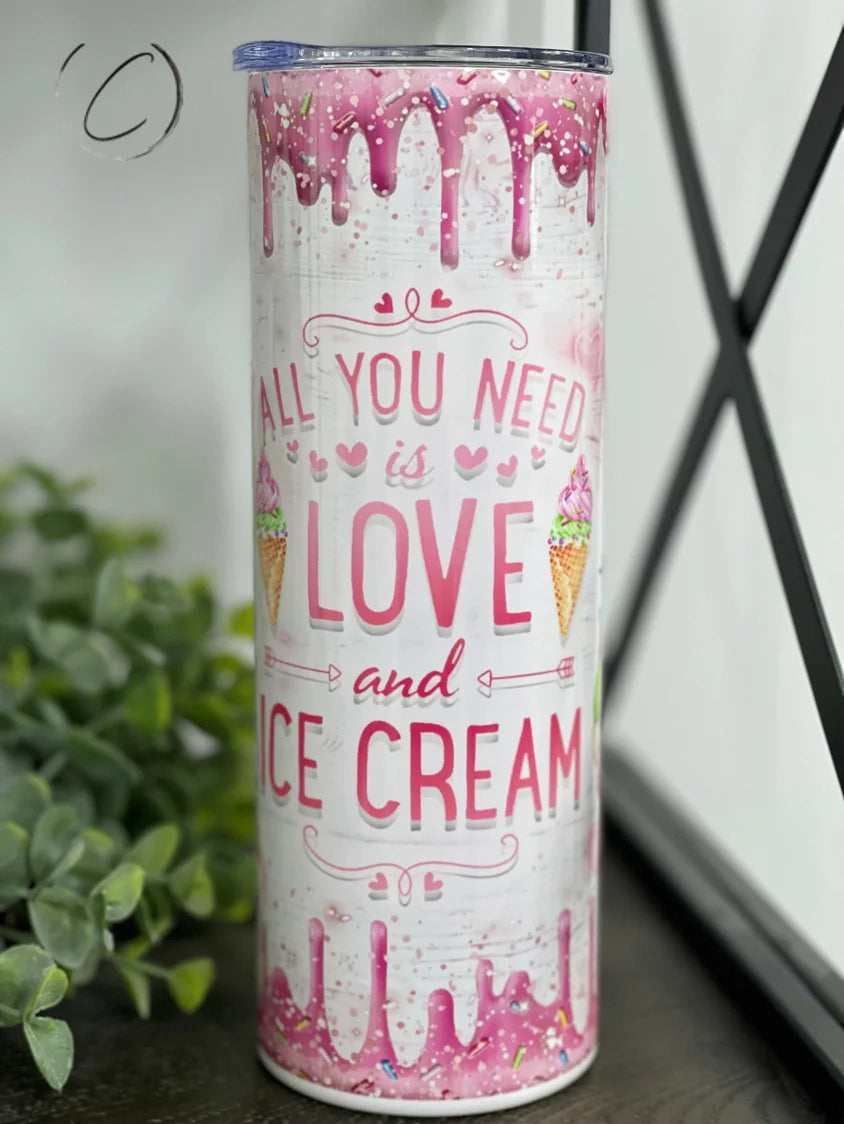 PREORDER: Love & Ice Cream Gnome Skinny Tumbler