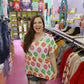 Neon Flowers Blouse