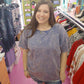 Blueberry Bleached Boyfriend T-Shirt