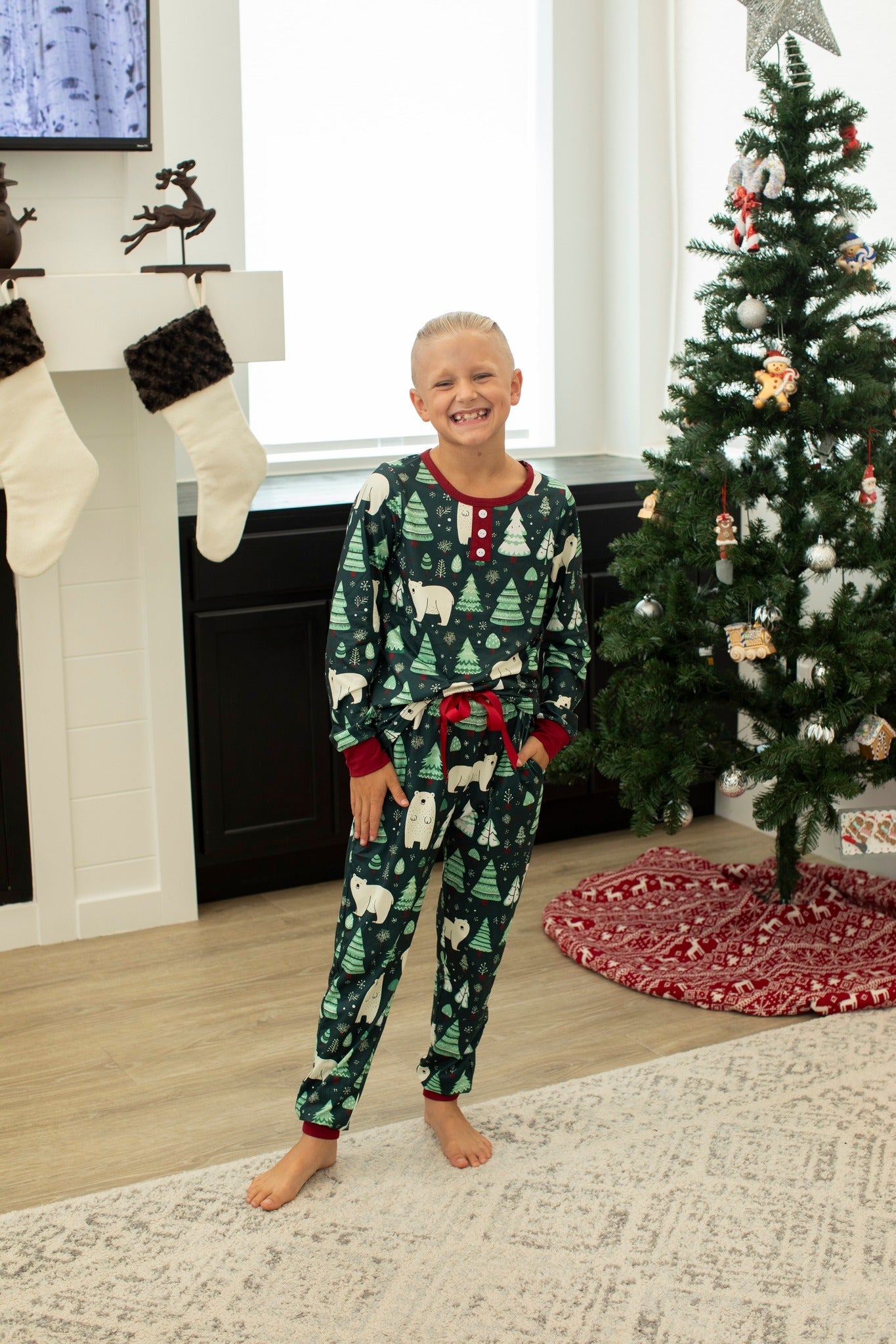 PREORDER: Matching Family Christmas Pajamas in Bear