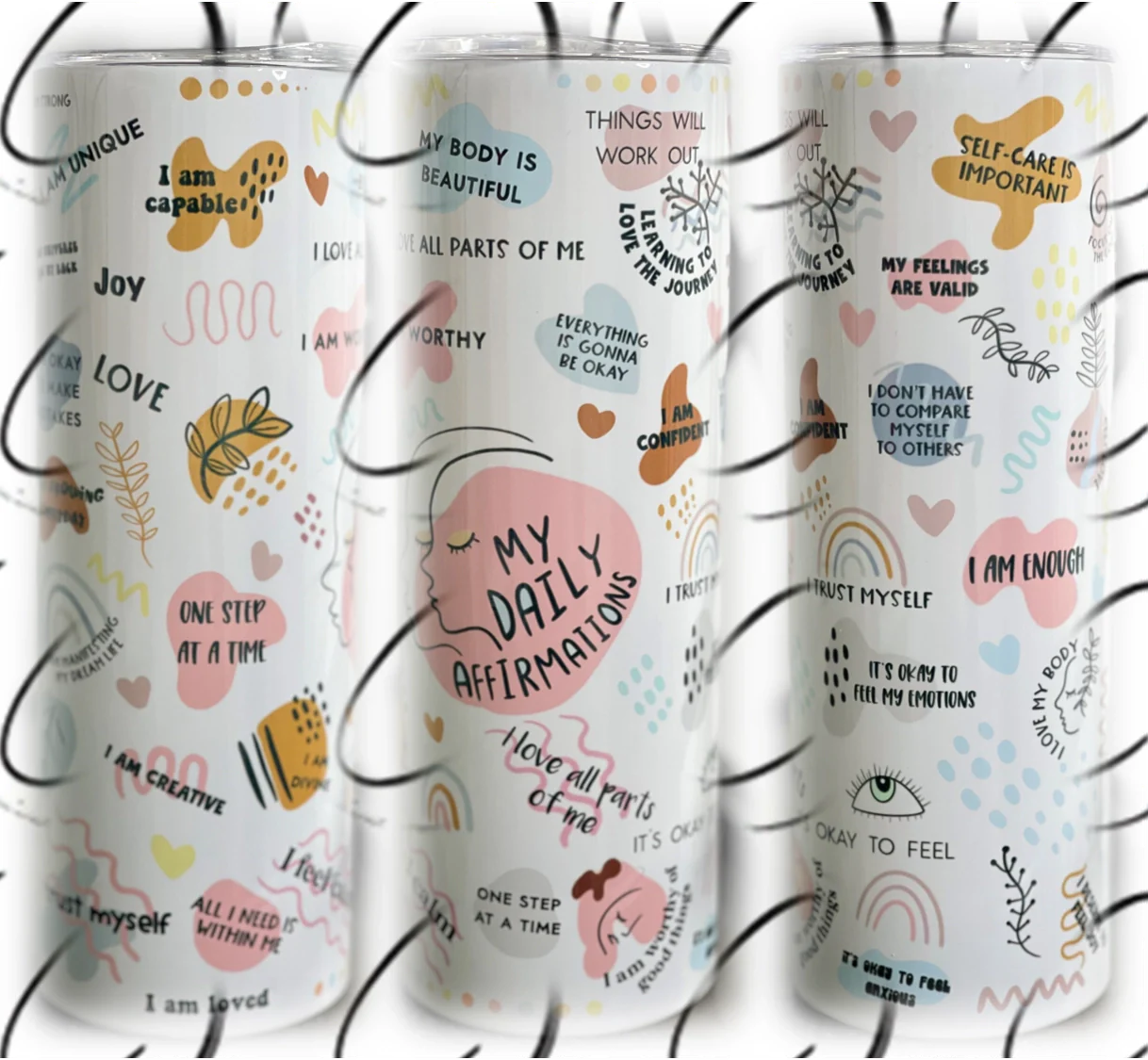 PREORDER: Daily Affirmations Skinny Tumbler