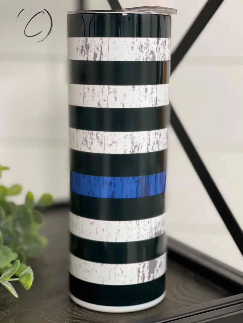 PREORDER: Thin Blue Line Skinny Tumbler