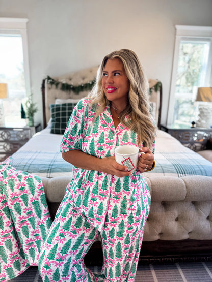 PREORDER: Tis the Season Luxe PJ Set in Two Prints