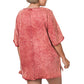 Vineyard Days Burgundy Oversized T-Shirt