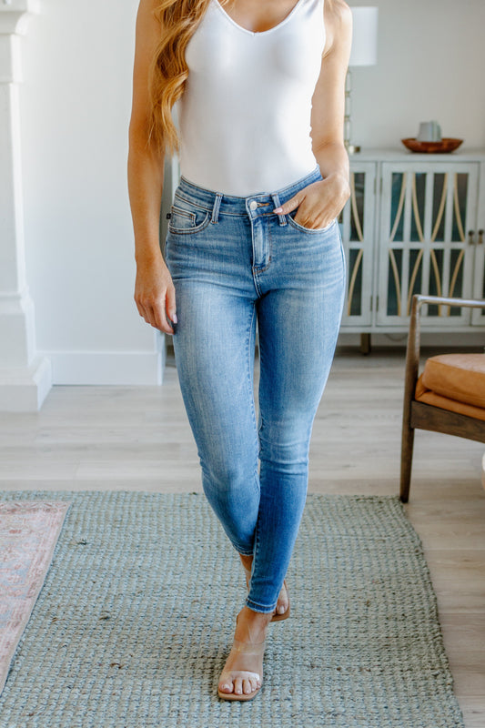 Catherine Mid Rise Vintage Skinny Jeans