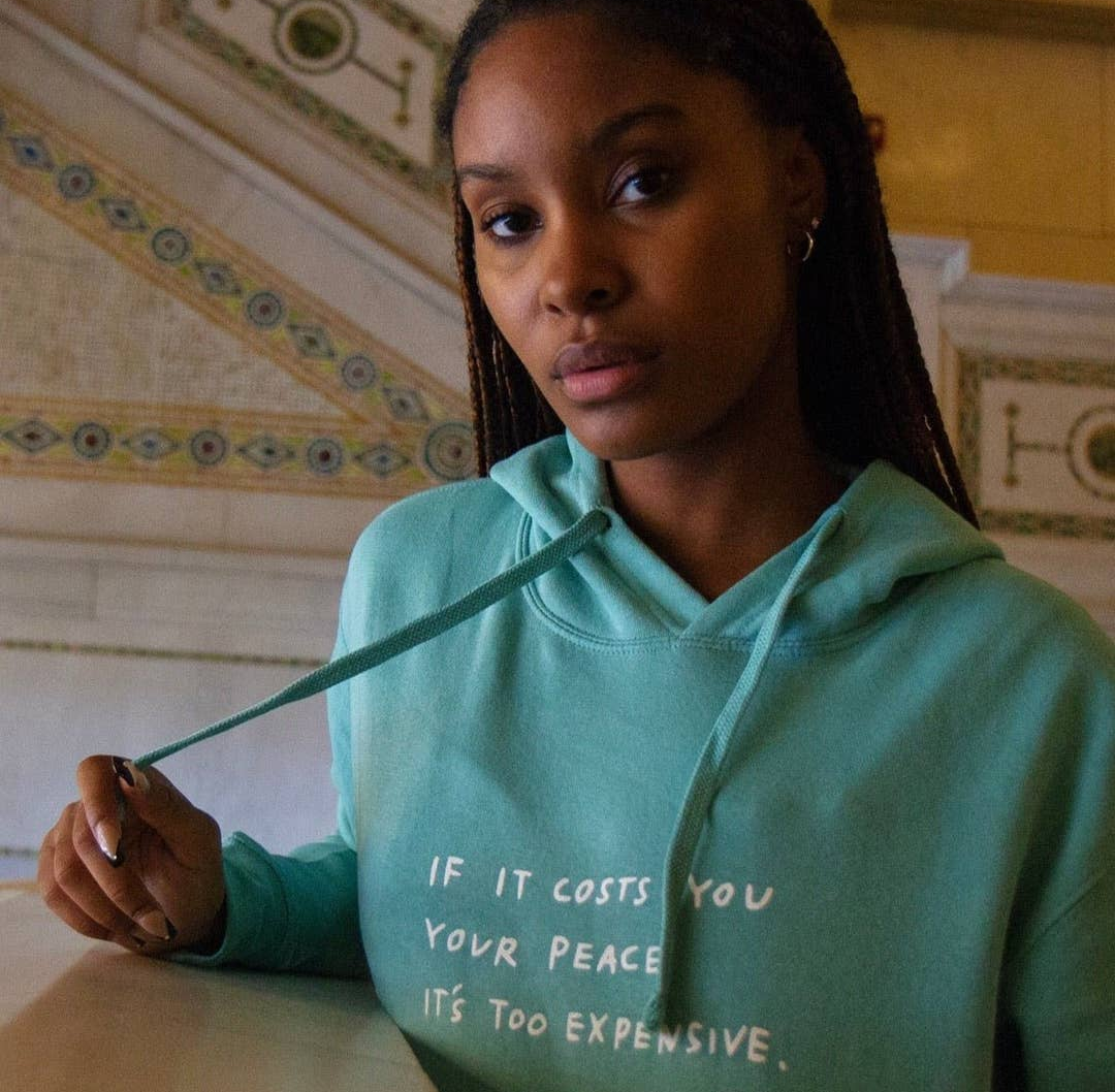 Saltwater The Cost of Peace Hoodie Peppered Skye Boutique