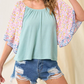 Kayla Flowy Floral Sleeve Top