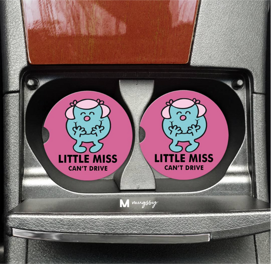 Little Miss Can't Drive Funny Car Coasters