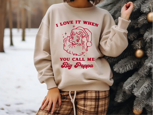 Big Poppa Santa Crewneck