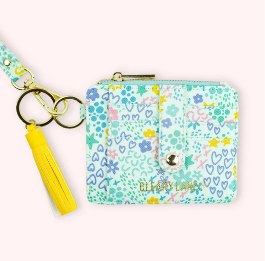 Mint Garden Wallet Keychain