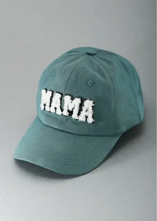 Mama Baseball Hat - Harbor Teal