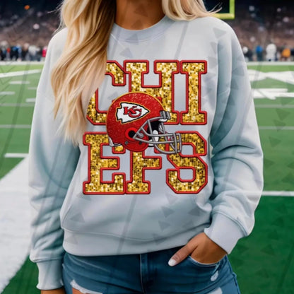 KC Chiefs Red & Yellow Crewneck