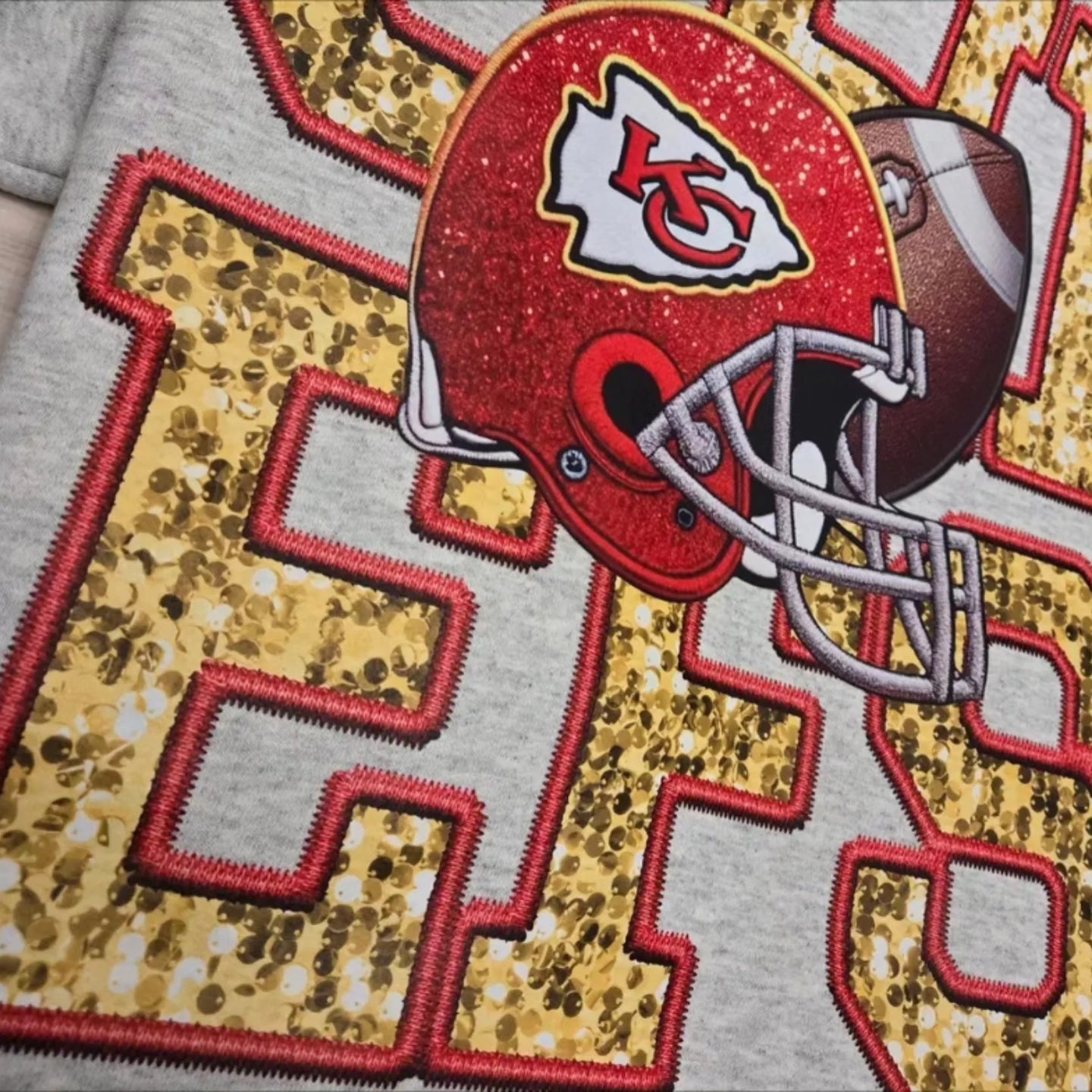 KC Chiefs Red & Yellow Crewneck