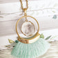 Kinsley Armelle Agate Collection- Mint Fringe Necklace
