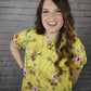 You Are My Sunshine Short Sleeve Blouse