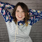 Going For Cozy Floral Hoodie With Thumb Holes
