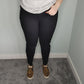 Kancan High Rise Hem Detail Ankle Skinny