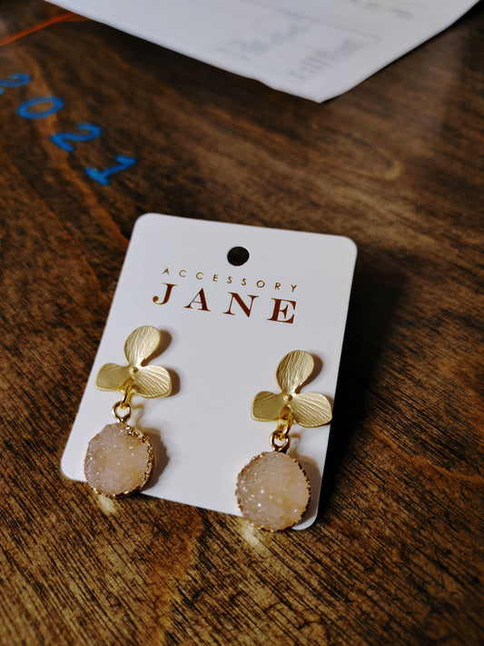 Accessory Jane Floral Stone Earrings