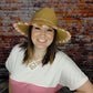 C.C Pink Braid Paper Hat