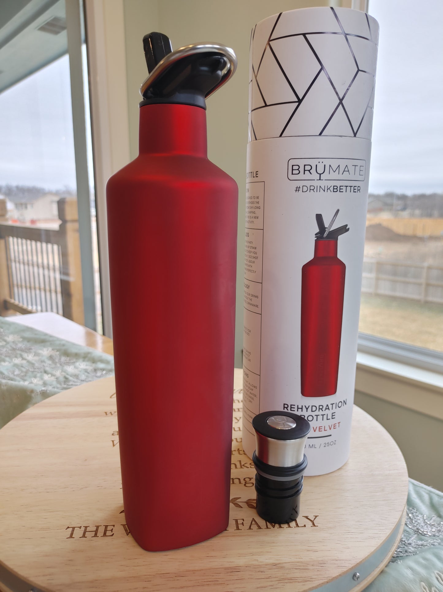 BrüMate 25oz ReHydration Bottle | Red Velvet