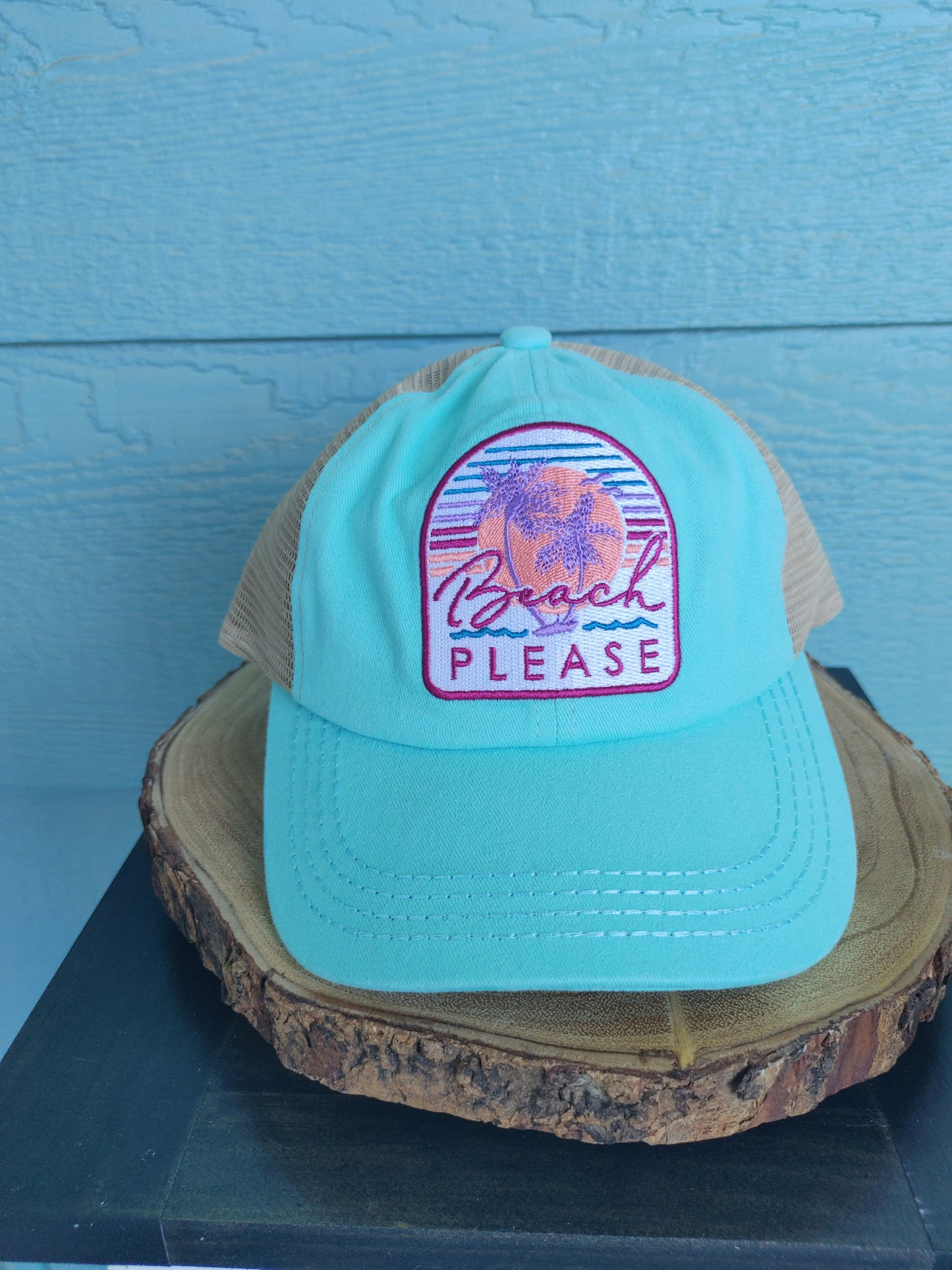 Beach Please Baseball Hat