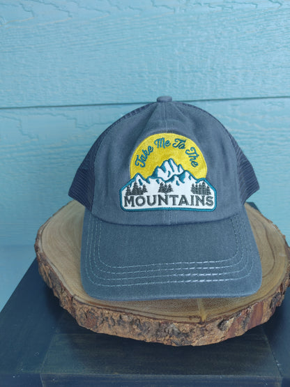 Take Me To The Mountains Baseball Hat