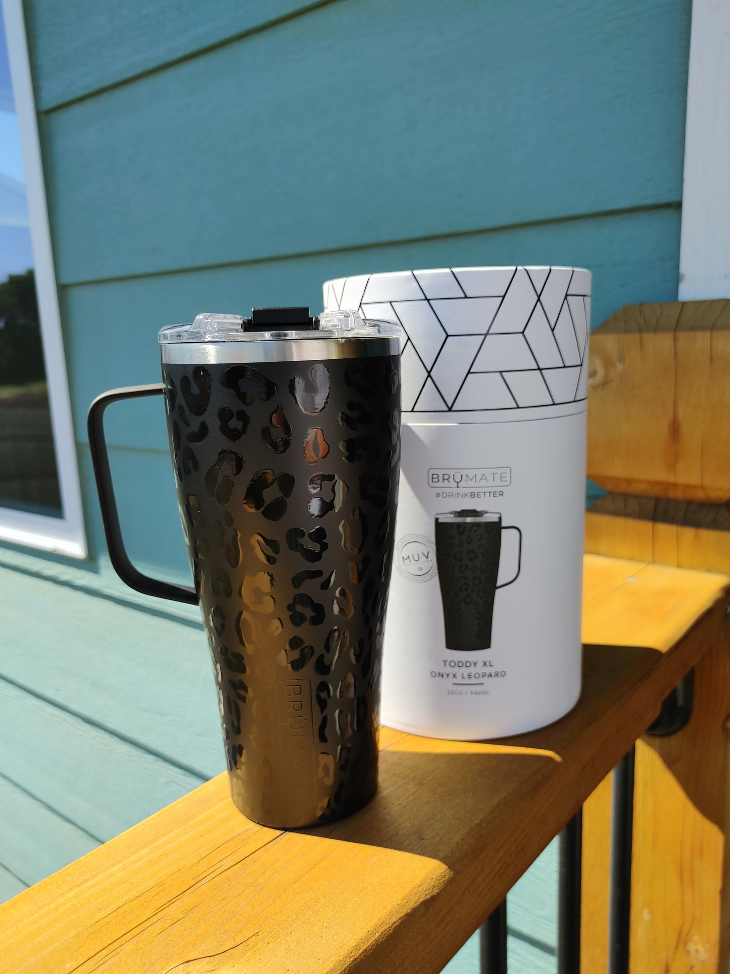 BrüMate TODDY XL 32oz Insulated Coffee Mug | Onyx Leopard