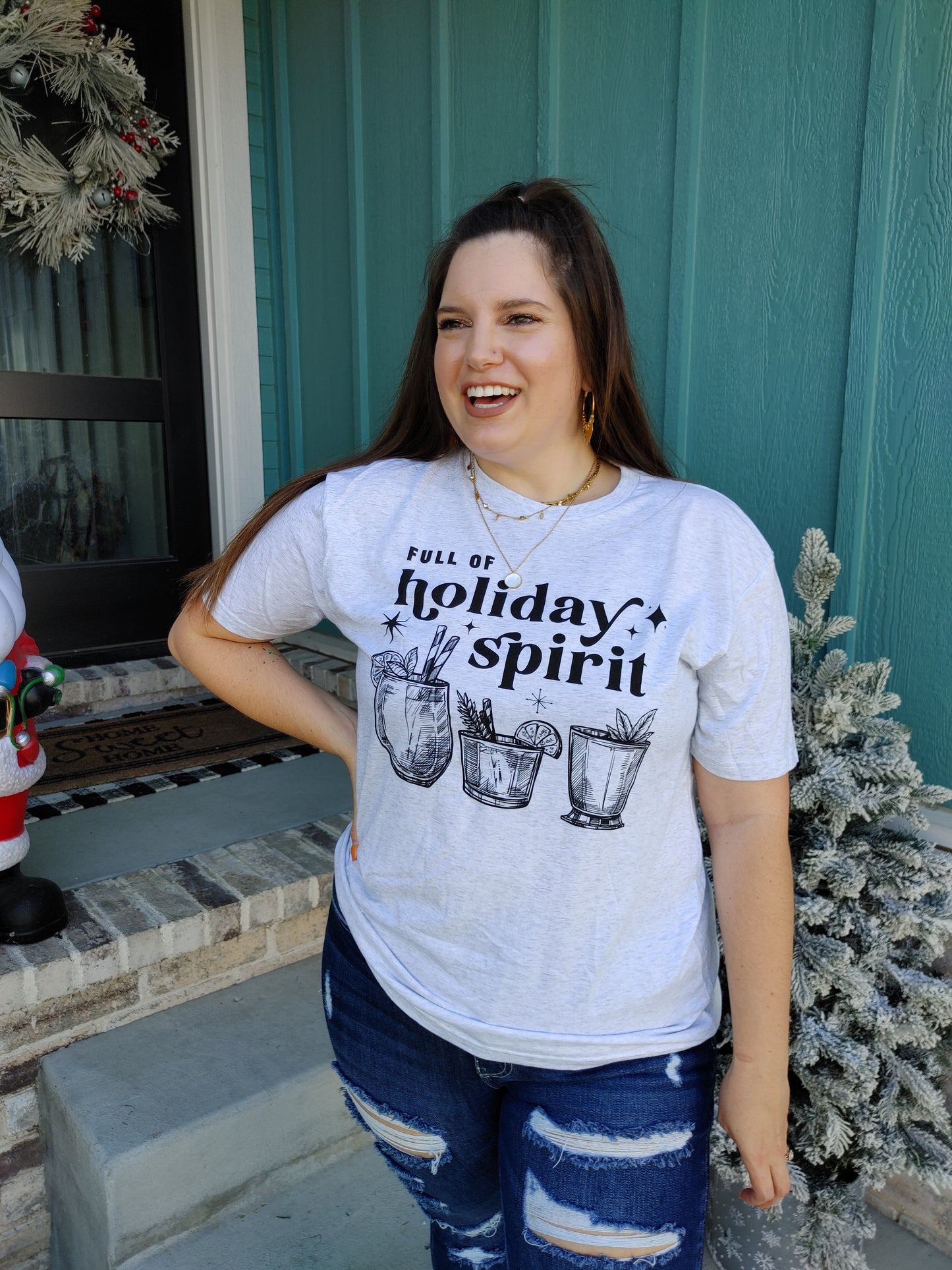 Full Of Holiday Spirit Graphic T Shirt