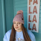 Mauve Woven C.C. Beanie