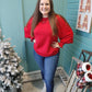 Christmas Queen Decorative Sleeve Sweater