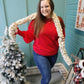 Christmas Queen Decorative Sleeve Sweater