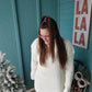 Enchanted Cream Ribbed Turtleneck