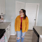 Season Of Bliss Mustard Rhinestone Jacket